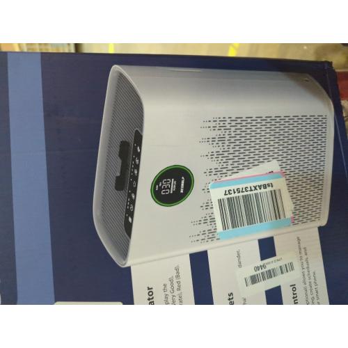Air Purifiers for Home Large Room, Cover Up to 2400 Ft² with True HEPA Filter, Smart Mode, PM2.5 Air Quality Display, 22dB Sleep Mode, Aromatherapy with 2X-Purification & 360°Air Outlet, HAP603, White