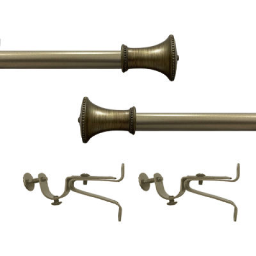 Camino ¾ Adjustable Curtain Rod with Fairmont Finial