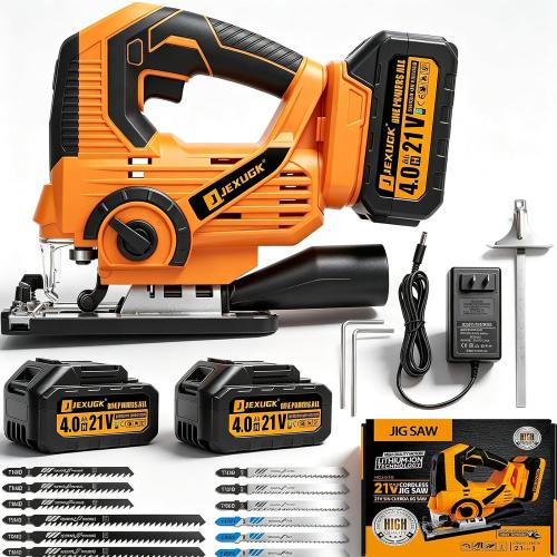 JEXUGK Cordless Jigsaw, Battery Jig Saw
