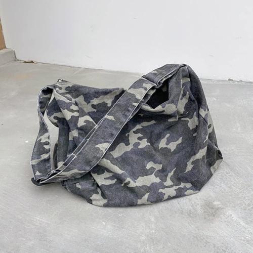 Crossbody Bags Camouflage Hobo Crossbody Bag Large Capacity Washable Zipper for Leisure Travel Shopping Hand Bag