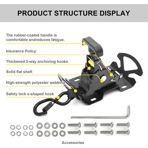 2PCS Rotating Retractable Ratchet Straps Fit for Ford F-150 F-250 F-350 2015–2025 Auto-Retract Tie Down System with Heavy Duty Swivel Ratchet & Boxlink Anchors Truck Bed Straps (OEM Black)