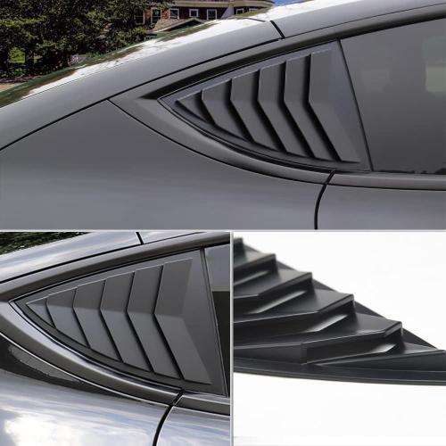 YHCDSEA for Model Y Side Window Louver Cover Sport Style-Matt Black