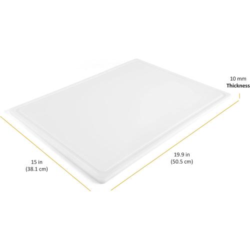 Extra Large Plastic Cutting Board, White
