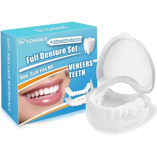 Temporary Veneers Teeth for Women and Men, Temporary Tooth Replacement Kit, Nature and Comfortable