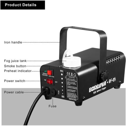 400W Compact Fog Machine Auto Mode Small Smoke Maker