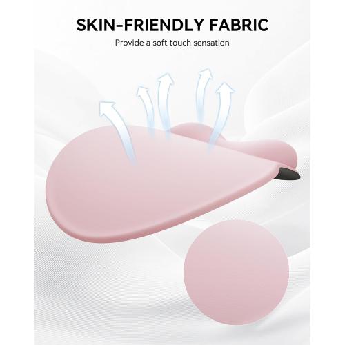 Ergonomic Mouse Pad with Wrist Rest for Desktop(2 Pack, Light Pink)
