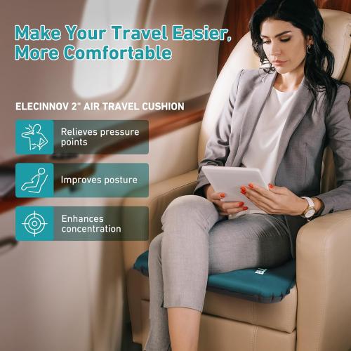 Inflatable Seat Cushion, Self Inflating Compact Stadium Seat Cushion