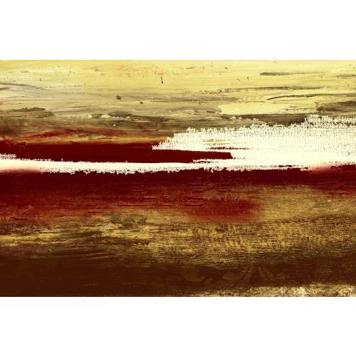 Winston Porter Brownish Paintish - Wrapped Canvas Painting