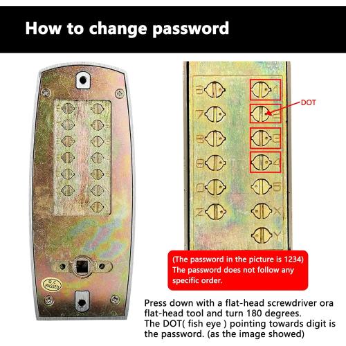 Mechanical keyless Lock Optional 2-3/8 or 2-3/4 Deadlatch, Matte Black