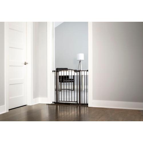 Regalo Gate 35-in x 30-in Pressure Mounted Bronze Metal Safety Gate