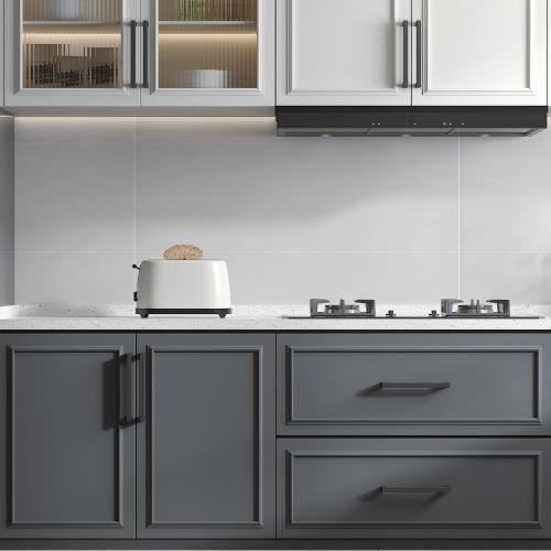 Goldenwarm 15 Pack 6-1/4 Inch Black Cabinet Handles Kitchen Drawer Pulls