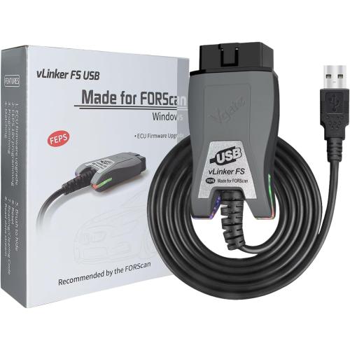VGATE vLinker FS USB FORScan OBD2 Adapter for HS/MS-CAN Auto Switch, Wire OBD2 USB FORScan Adapter Code Readers & Scanner Diagnostic Tools