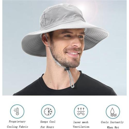 ZOORON Boonie Hat UPF 50  Cooling Sun Hat for Men and Women,Wide Brim Bucket Hats for Outdoor Golf Hiking Safari Beach