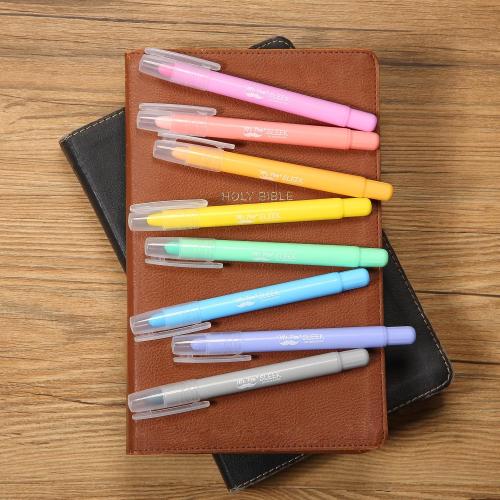 2pk Mr. Pen- Gel Highlighter, 8ct, Friendly Colors, Bible Highlighters No Bleed, No Bleed Highlighters, Bible Highlighter, Bible Markers, Gel Highlighters for Bibles, Highlighter