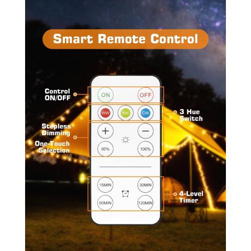 CordlessGlow Battery Operated Light Bulb with Remote，3 Colors   Dimmable   Touch Control Rechargeable Light Bulbs for no-Hardwired Fixture, up to 24 Hours,2Pack