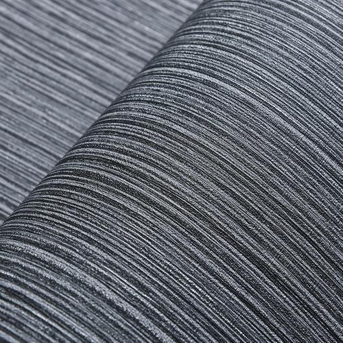 Haimin Grasscloth Wallpaper Textured 24in X 393in Fabric Contact Paper Gray Wall Paper Textured Linen Wallpaper Peel and Stick Self-Adhesive Thick Vinyl Embossed Film Wallpaper (Gray)