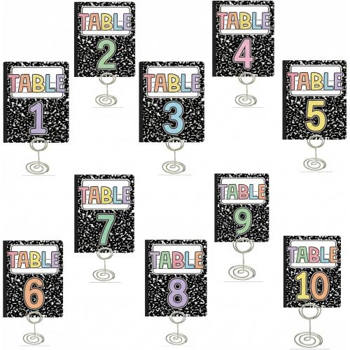 Crtiin Composition 1-10 Classroom Table Numbers for Preschool