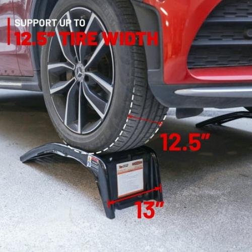 Rockland 8000 LBS Solid Steel Auto Ramp Set Heavy Duty Car Light Truck Repairs (Pack of 2) 10102092