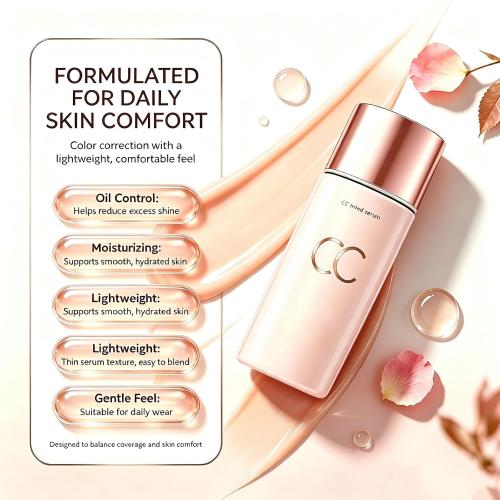 Marssirace CC Color-Correcting Tinted Serum, Lightweight Coverage