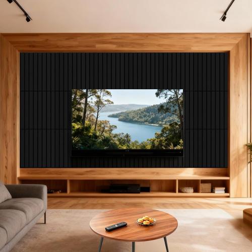 Garvee 18 Pack Acoustic Panels Foams for Walls, 12x12x0.35 in Fireproof Sound Dampening Panels with Hook and Loops, Thick Noise Reduction Absorbing Mat for Home Theater Recording Room