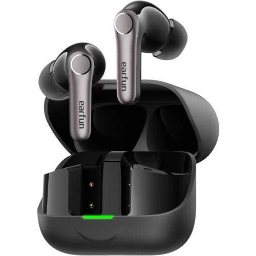 EarFun Air Pro 4  Adaptive Noise Cancelling Wireless Earbuds, Qualcomm aptX Lossless, Dual Drivers, Translation Earbuds, Snapdragon Sound, 6 Mics AI Clear Calls, Hi-Res Sound, LDAC, Bluetooth 6.0, 54H
