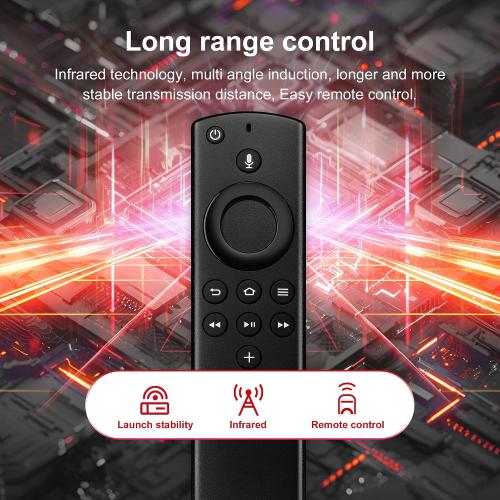 Voice FireStick Remote Control Fit for FireSeries Smart TVs Cube (1st & 2nd Gen), TV Stick 4K/Lite/Stick (2nd Gen), and Smart TV (3rd Gen), N0t for Insignia-Toshiba-Pioneer Smart TV