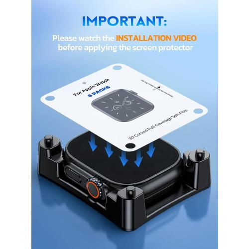 Misxi Soft TPU Screen Protector for 49mm Apple Watch Ultra 3/Ultra 2/Ultra