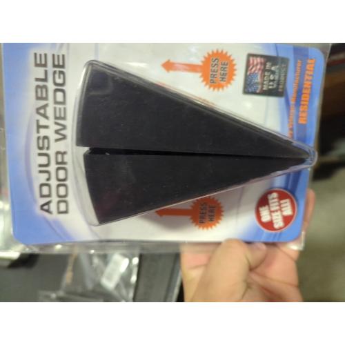 Door Stoppers, 2 Pack Premium Rubber Door Stoppers for Bottom of Door Security Rubber, Door Stopper Wedge for Carpet Heavy Duty Door