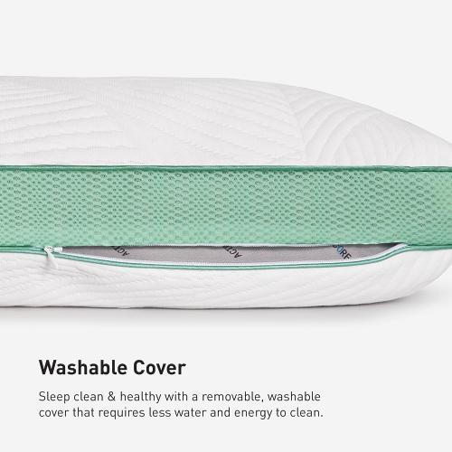 Bedgear Level Cuddle Performance Pillow, 2.0 Firm Cooling Pillow for Side Sleepers | React Blend Fill with Airflow Technology | Dri-Tec Moisture-Wicking Cover | Hypoallergenic Pillow w/Washable Cover