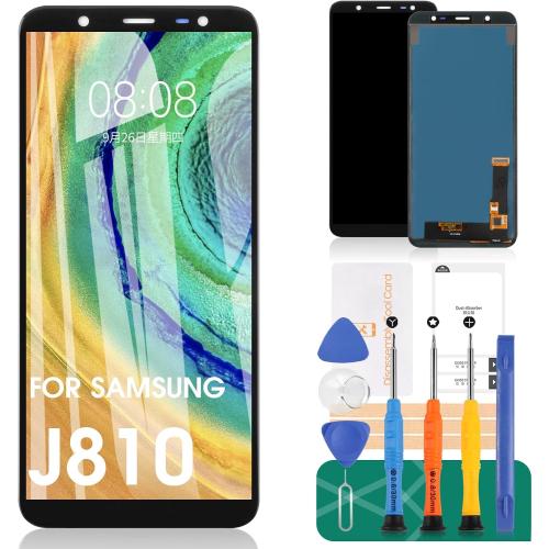 Screen Replacement for Samsung Galaxy J810 J8 2018 J810M J810F J810G J810Y J810GF TFT LCD Touch Screen digitizer Glass Assembly Kits 6.0(NOT AMOLED) Include Tempered Glass