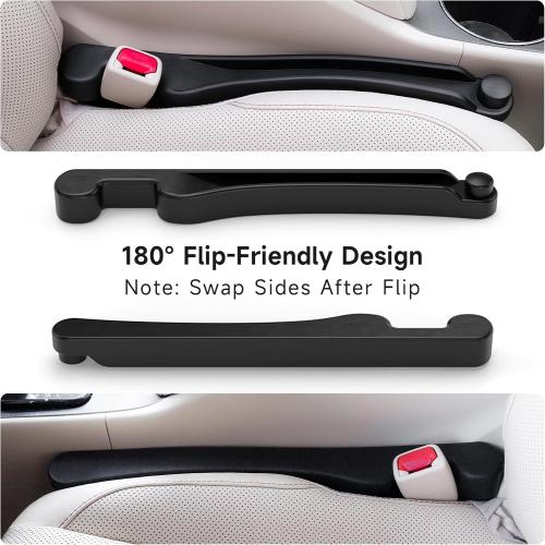 Givifive Car Seat Gap Filler Organizer 2Pack Soft Foam 3IN1 Multifunctional