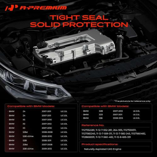 A-Premium Upgraded Aluminum Engine Valve Cover Kit