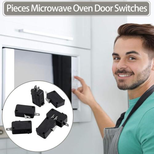 Weewooday 6 Pcs Microwave Oven Door Switch Replacement Part