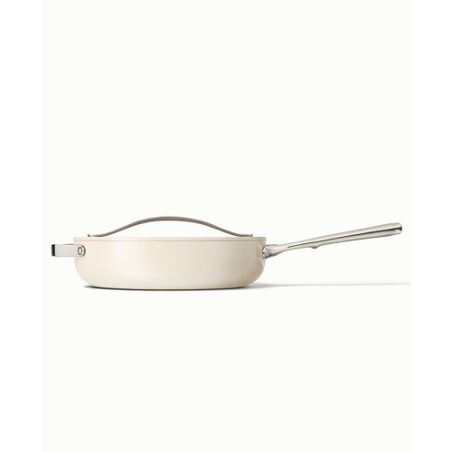 Caraway Non-Stick Ceramic 4.5 QT Sauté Pan - Tan/Beige