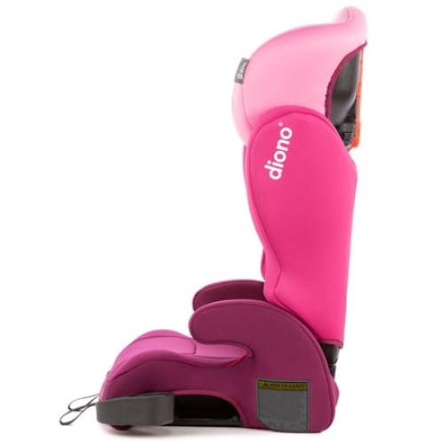 Diono Cambria 2 XL 2-in-1 High Back Booster Car Seat, Converts to Backless , Dual LATCH, 40-120 lbs, Pink