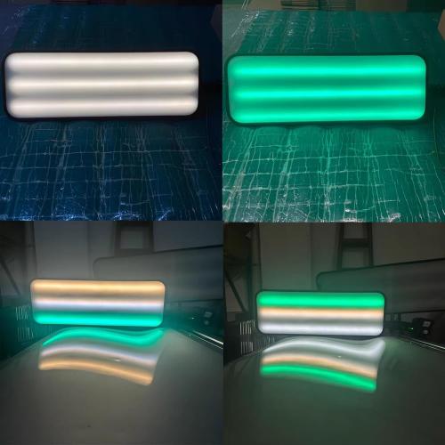 60cm Large Car Dent PDR Light 12 Light Color Styles Adjustment Paintless Dent Repair Tool Car Dent Light Board Car Dent Tools (Without Battery)