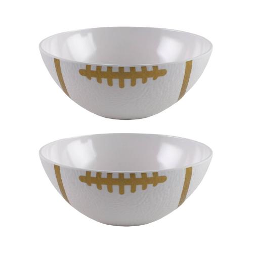 Cook with Color 2pc Football Bowls Cream/Gold ‼️ONLY COMES WITH ONE ‼️