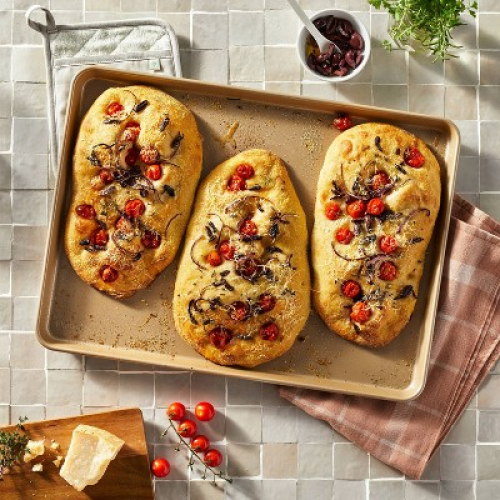 15x21 Nonstick Aluminized Steel Baking Sheet Gold - Figmint™: Large Cookie Sheet, Oven & Dishwasher Safe
