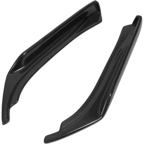Brilluxa Rear Diffuser, Splitter Lip, Carbon Fiber Apron, Compatible with Infiniti Q50 2014‑2022, Rear Bumper Airflow Side Lip Extension