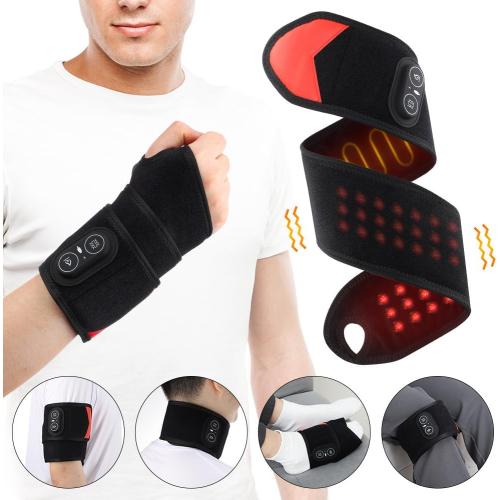 Far Infrared Heating Wrist Brace with Vibration Massage, USB