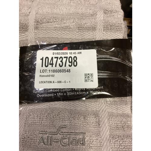 All-Clad Solid Kitchen Towel: Highly Absorbent, Super Soft Long Lasting - 100% Cotton, 17x30 Tea Towel for Cleaning & Drying Dishes, Pans, Glassware, or Countertops, (1-Pack), Titanium Gray