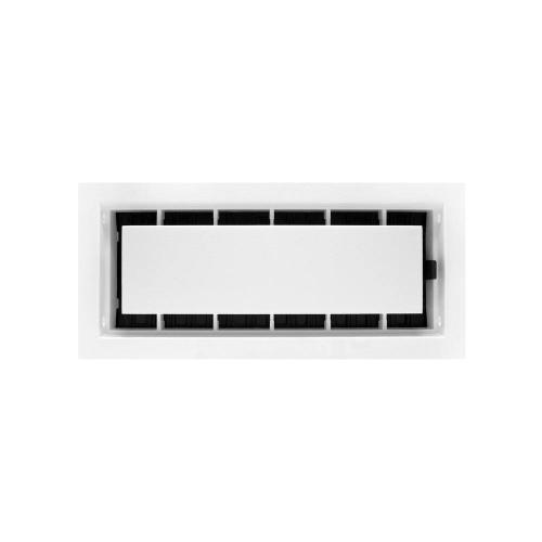4 in. x 10 in. Paintable Plastic Wall Register in Textured White