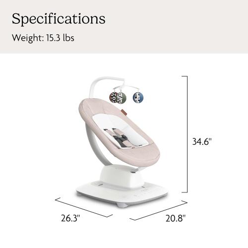 UPPAbaby Mamaroo Smart Swing with MotionSync & Newborn Insert - Charlie
