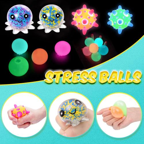 24 Pack Stress Balls, Squishy Balls, Squeeze Balls for Adults