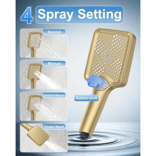 13 Rainfall Shower System with 3-Setting Handheld & Valve