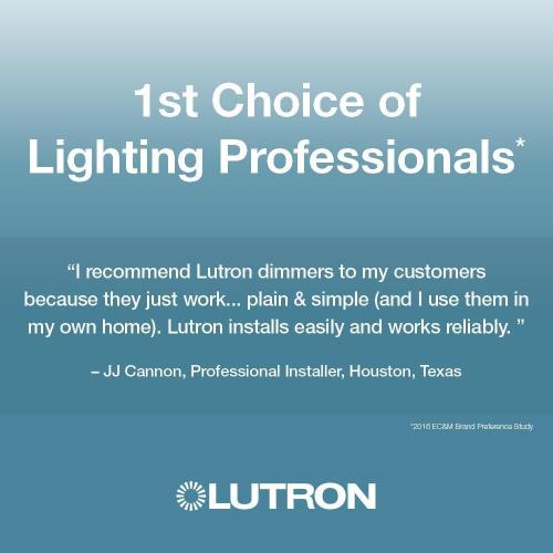 Lutron Toggler Single-pole/3-way LED Toggle Light Dimmer Switch, Light Almond