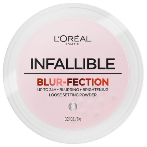 L'Oreal Paris Infallible Blur-fection Longwear Loose Setting Powder - Brightening Light Pink - 0.21oz