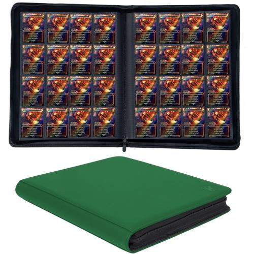 Extra Large 1000  Pockets Trading Card Binder, 16-Pocket Card Ablum Compatible with MTG,Sports Cards & Other Standard Size Trading Cards (Green)