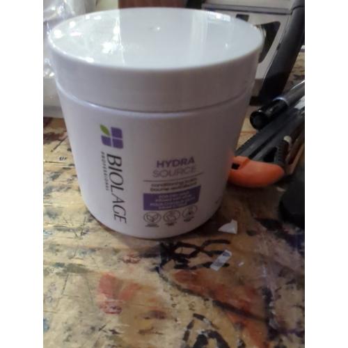 Biolage Hydra Source Deep Treatment Mask - Nourishes & Smooths, For Dry Hair, Infused with Micro-Filtered Aloe Vera & Fermented Hyaluronic Acid