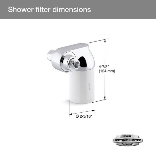 Aquifer Shower Water Filtration System in Polished Chrome